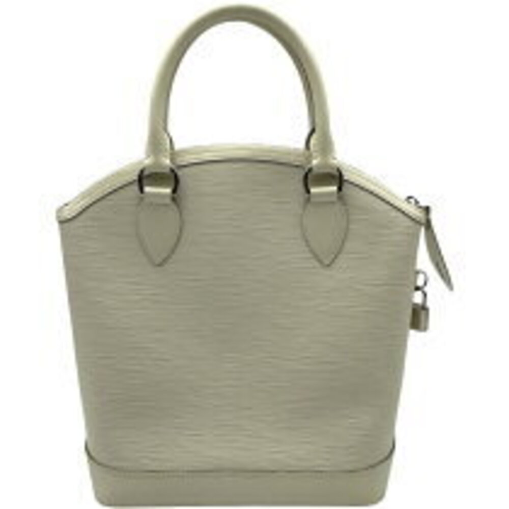 Louis Vuitton Handbag Leather Lockit Epi White